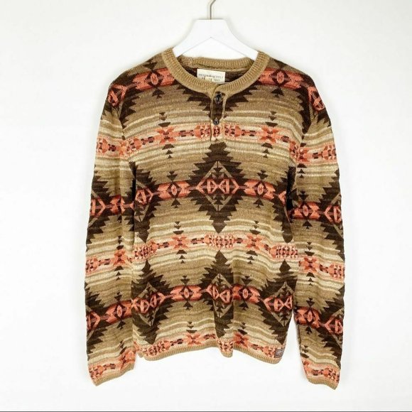 Ralph Lauren Sweaters - RL Denim & Supply Southwestern Print Henley Top